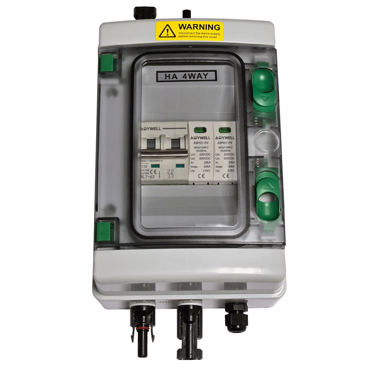 DC Breaker & Surge Protector Quick Connect - top