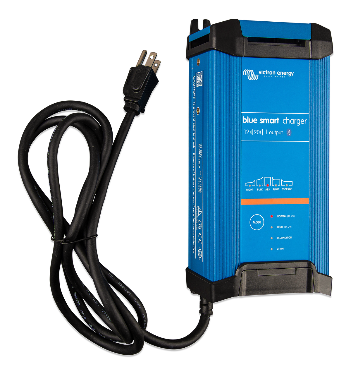 Chargeur Blue Smart IP22 12V/20(1) 120V NEMA 5-15 - 1 sortie de Victron Energy | BPC122045102