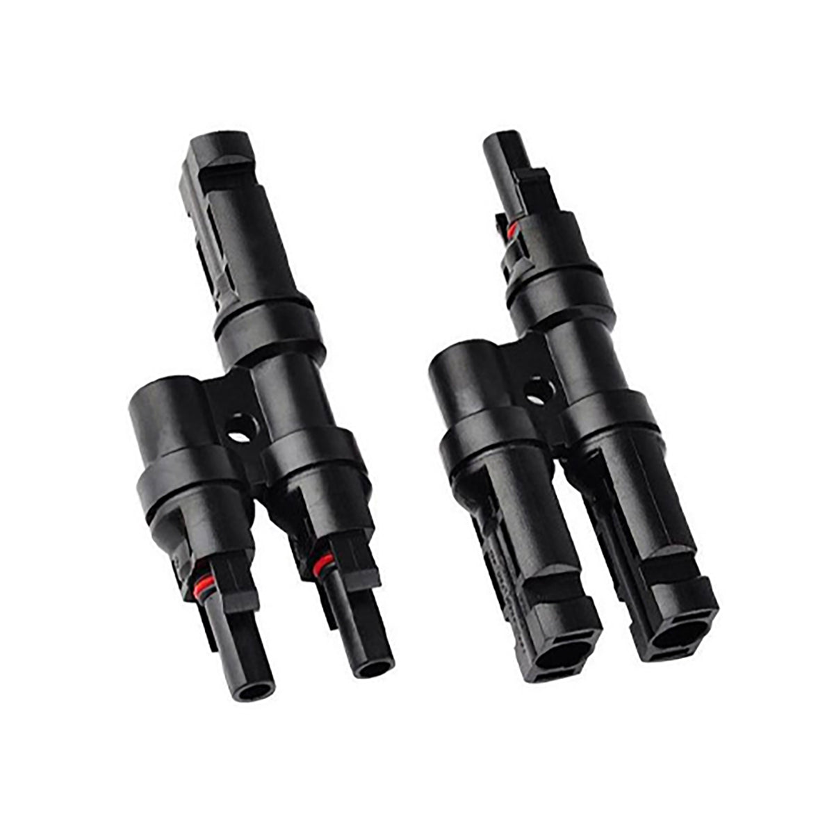 Y-MC4 Connector for parallel solar panel installation - front view