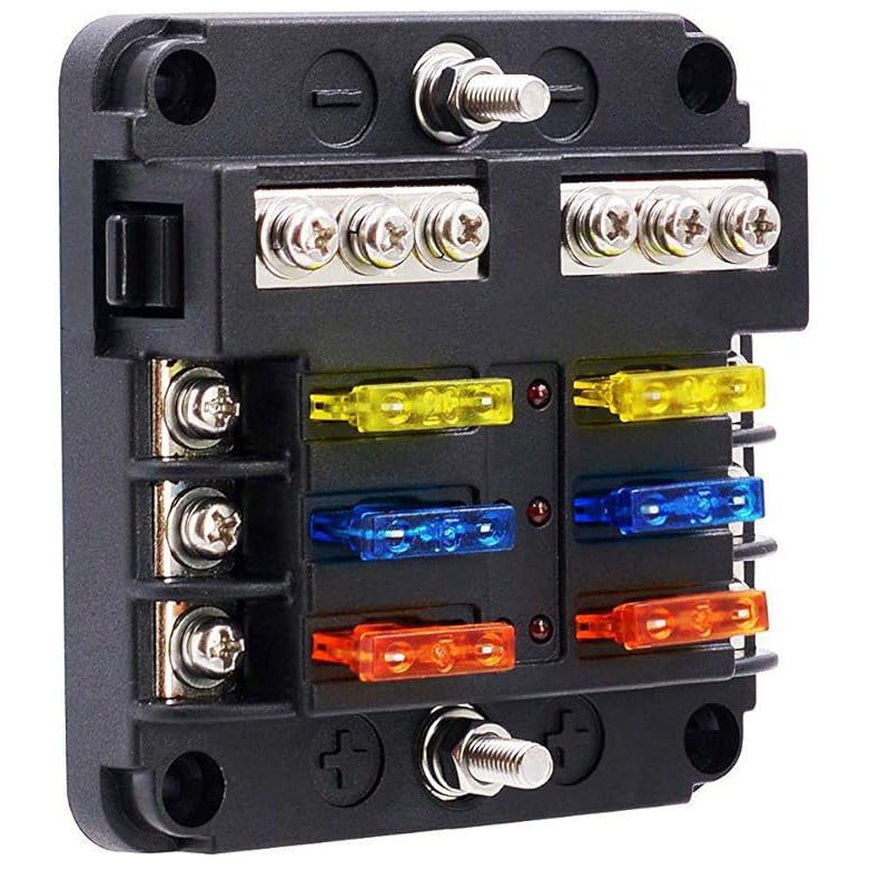 6-way ATO fuse holder - no cover