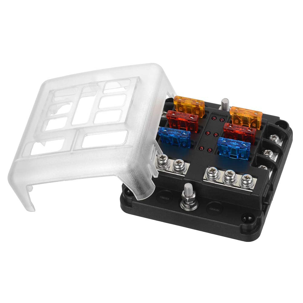 6-way ATO fuse holder - removed cover