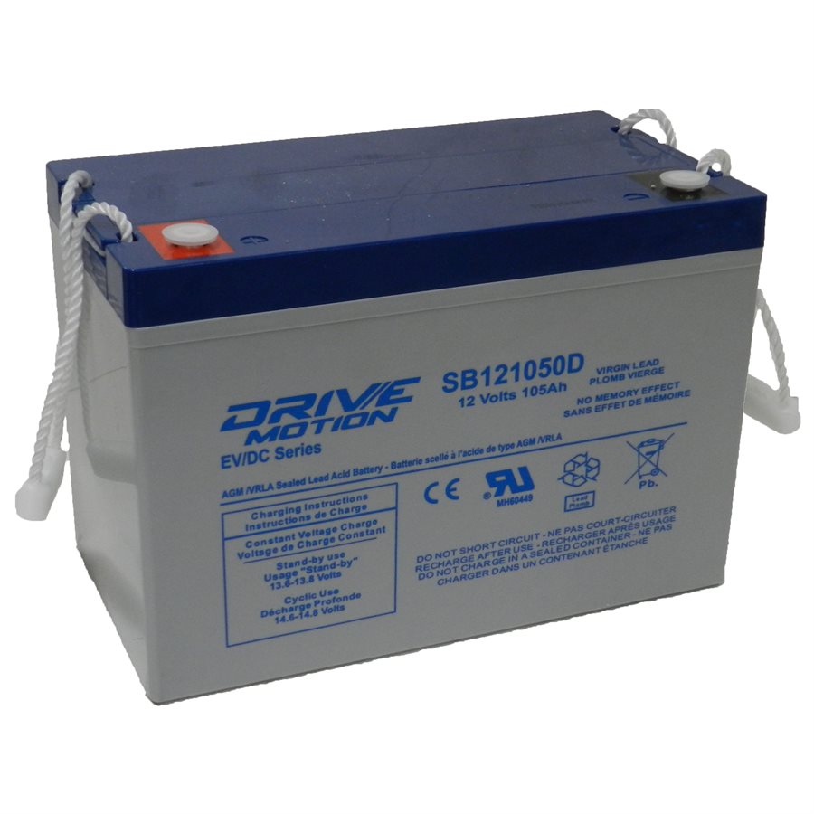Drive motion SB121050D 12V/105Ah AGM deep cycle battery