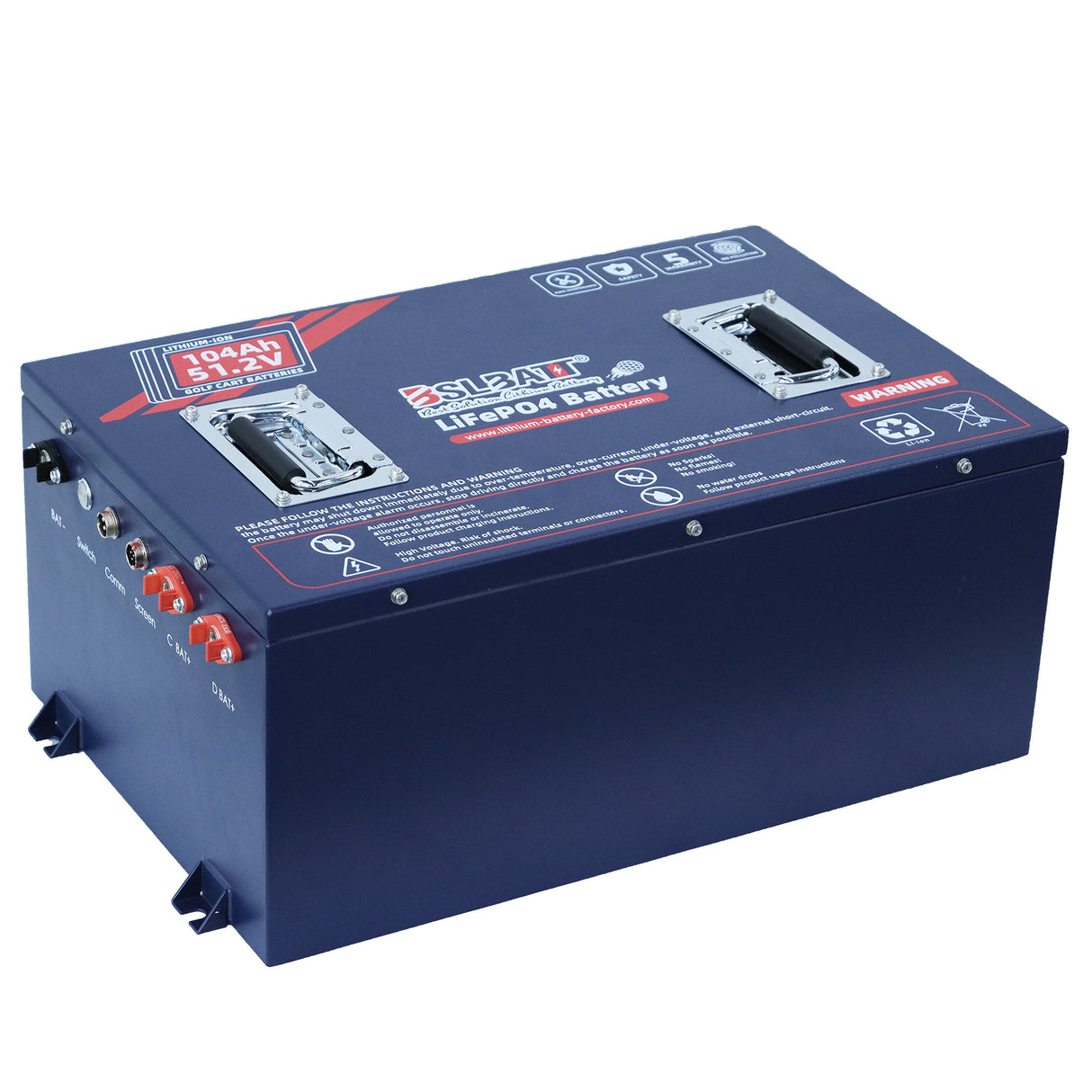 BSLBATT LFP48-104GC 48V/104Ah lithium LifePO4 cart golf battery replacement