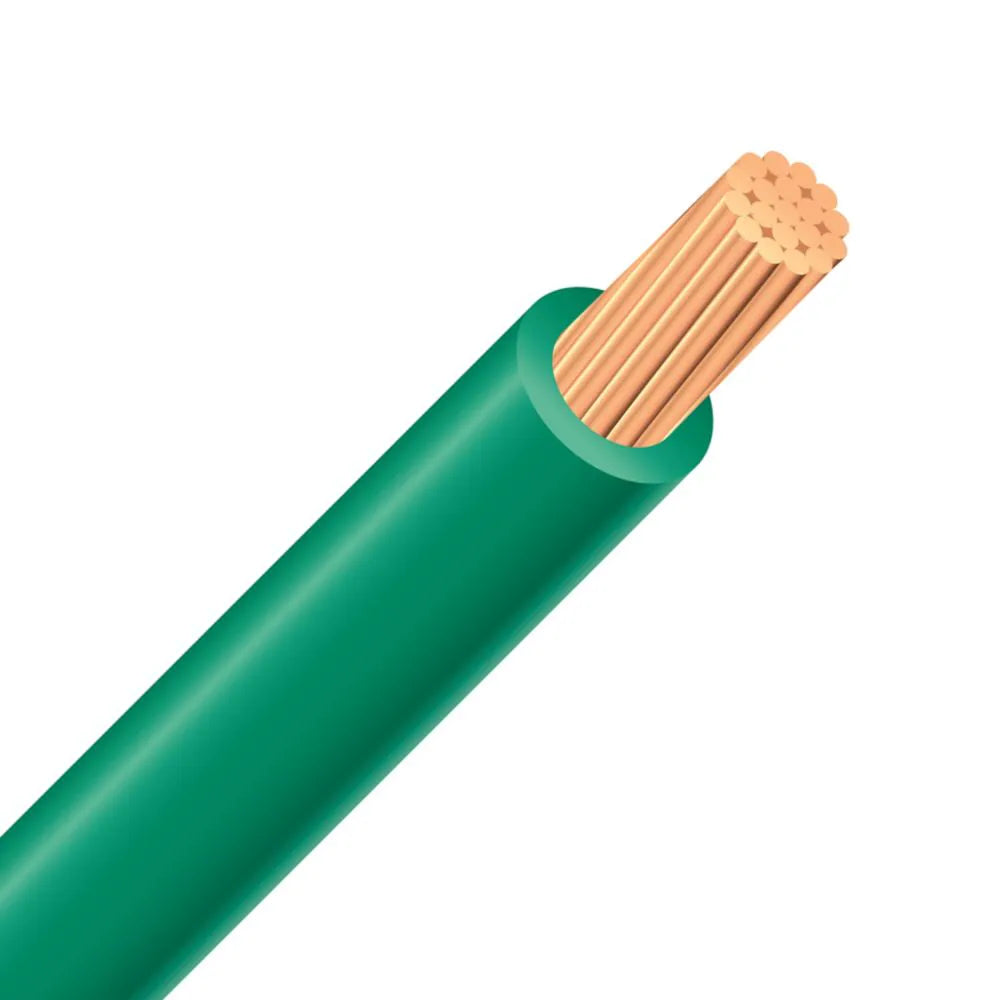 14 AWG Green jacket multi-strand copper wire