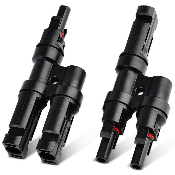 MC4 compatible 2 branch Y solar connector