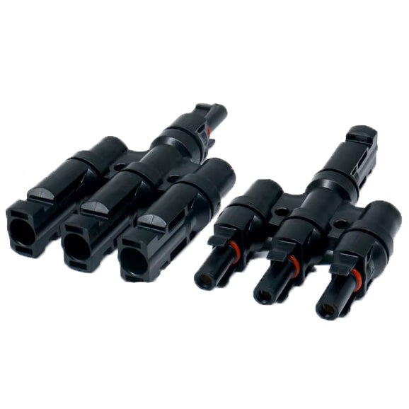 MC4 compatible 3-1 Branch Solar Connectors - pair