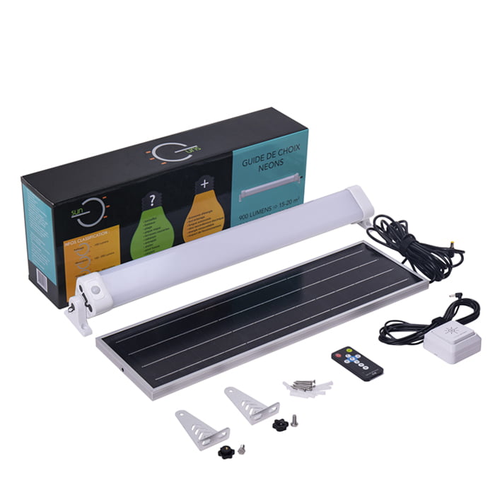 Éclairage solaire à tube fluorescent à LED pour cabanon Eco-Light 24W