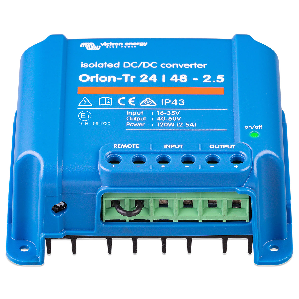 Victron ORI244810110 Isolated DC/DC 24V/48V 2.5A converter - top front