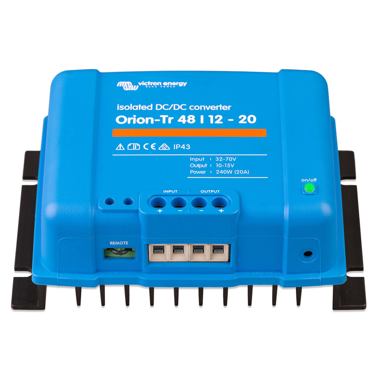 Victron ORI481224110 Isolated DC/DC 48V/12V 20A converter - top front