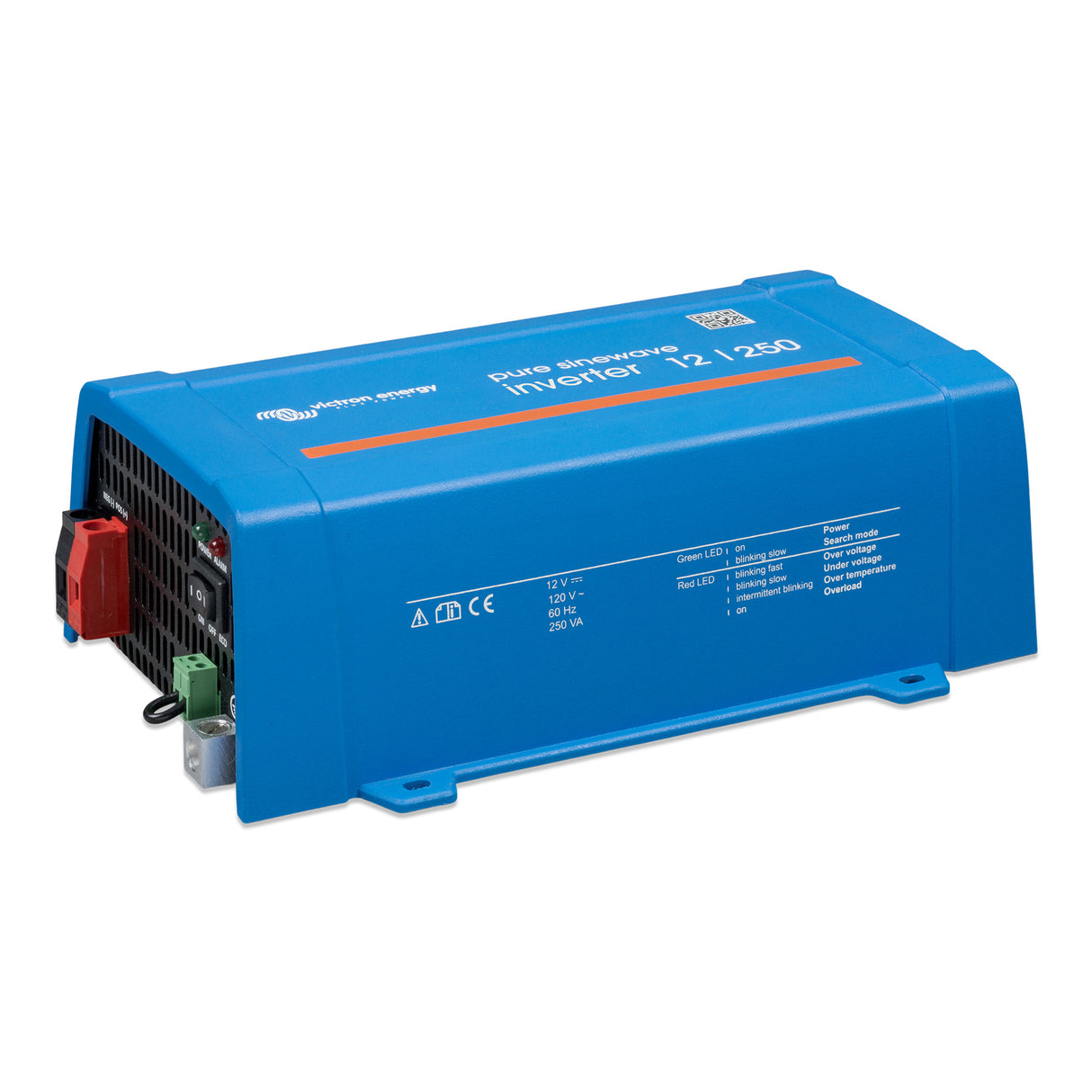 Victron Energy PIN122510510
Phoenix Inverter 12/250 120V VE.Direct NEMA GFCI - left