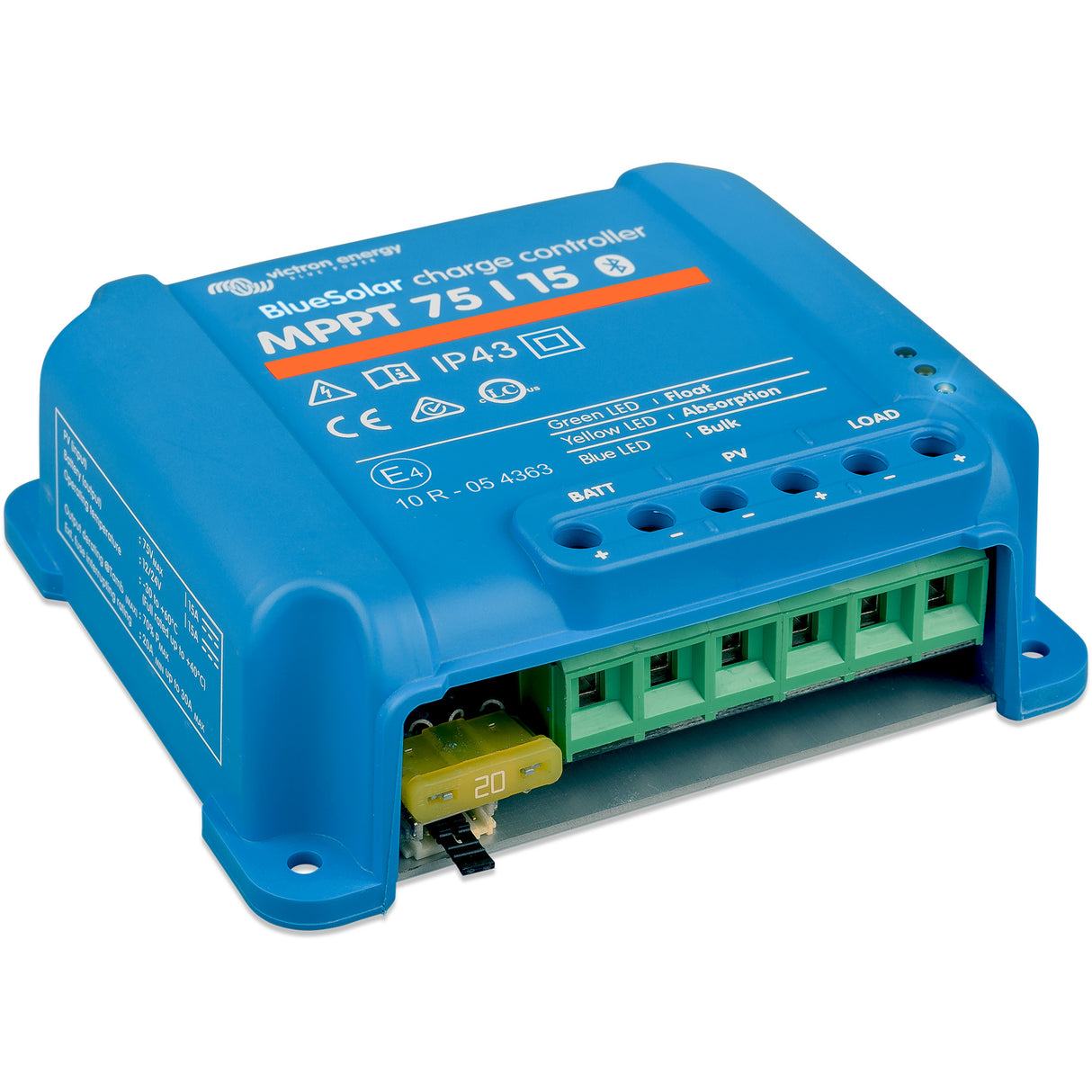 Victron SCC010015050R BlueSolar MPPT 75/15 Solar Charge Controller - Top Left