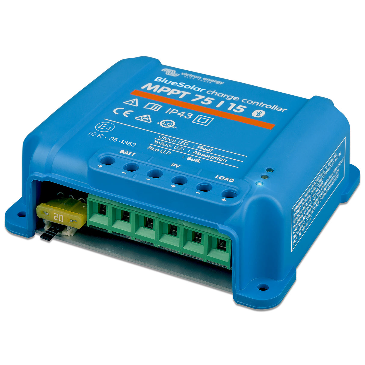 Victron SCC010015050R BlueSolar MPPT 75/15 Retail - Top Right