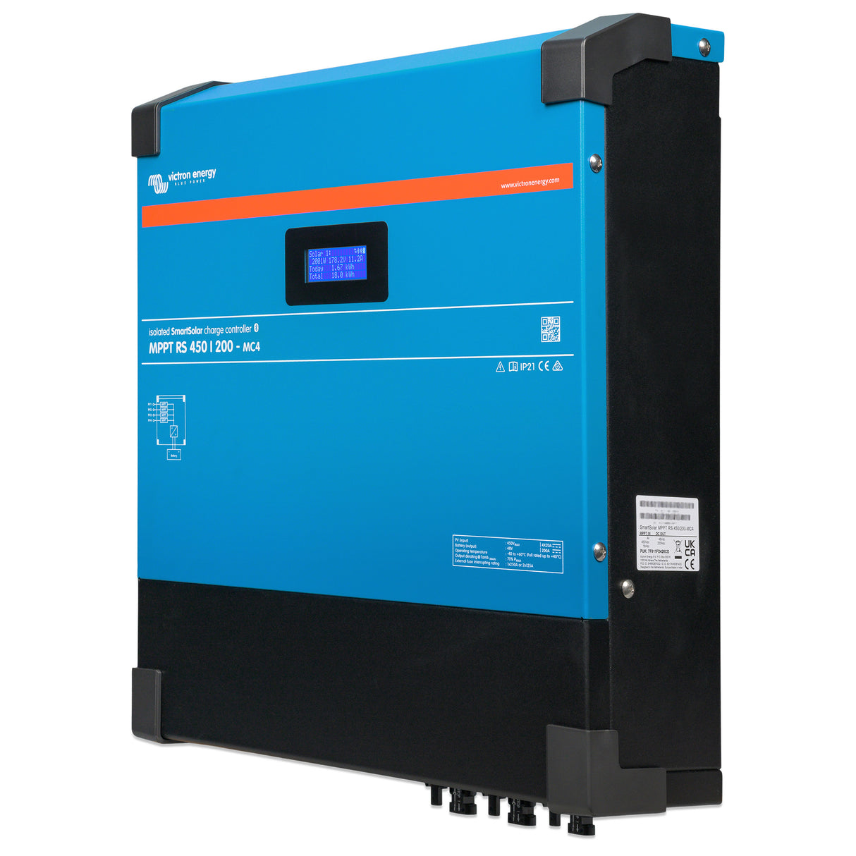 Victron Energy SmartSolar MPPT RS 450/200-MC4 Solar Charge Controller | SCC145120512
