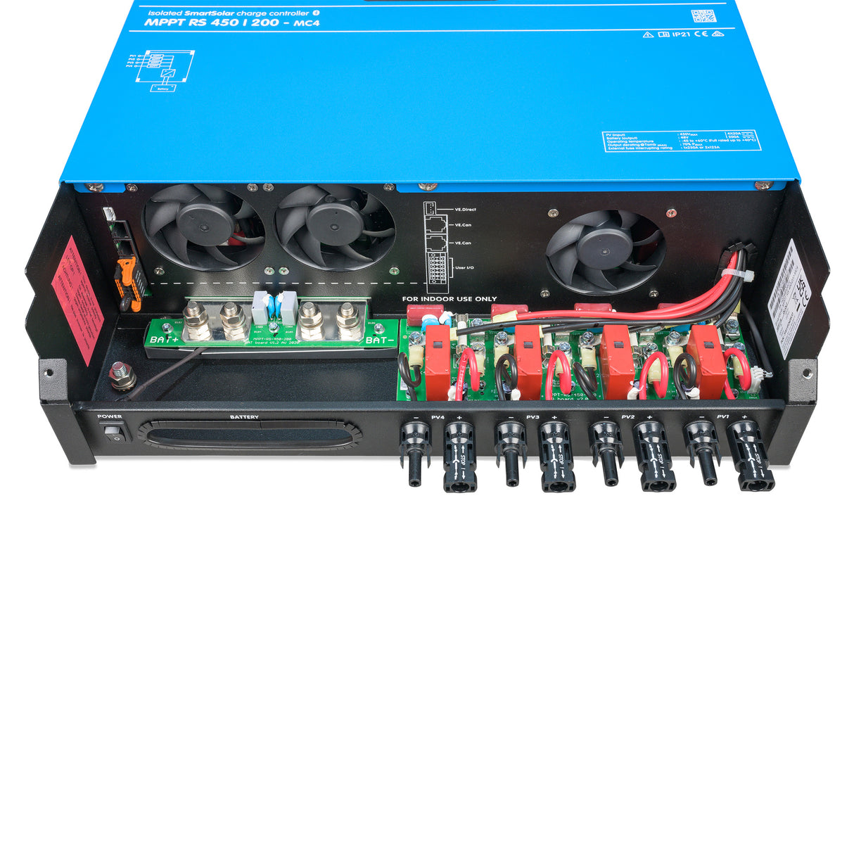 Victron Energy SmartSolar MPPT RS 450/200-MC4 Solar Charge Controller | SCC145120512