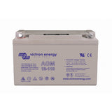 Victron Energy BAT412101084 AGM 12V 110Ah deep cycle battery - top front