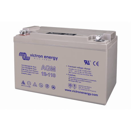 Victron Energy BAT412101084 AGM 12V 110Ah deep cycle battery - right