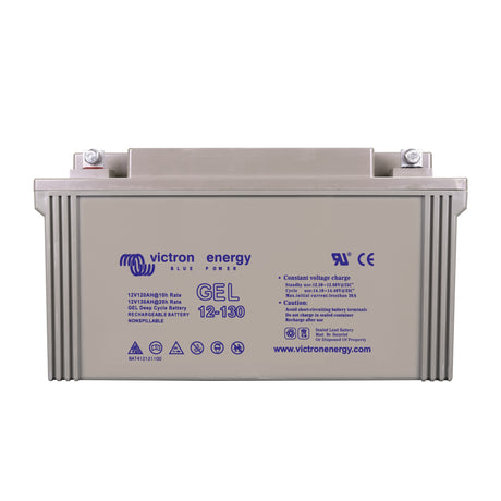 Victron Energy BAT412121104 Gel 12V 130Ah deep cycle battery - front