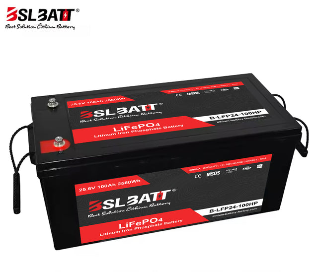 BSLBATT B-LFP24-100 24V 100A LifePO4 lithium battery front view