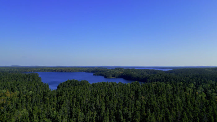 Lac Tessier Solar Fishing Camp view on the lake