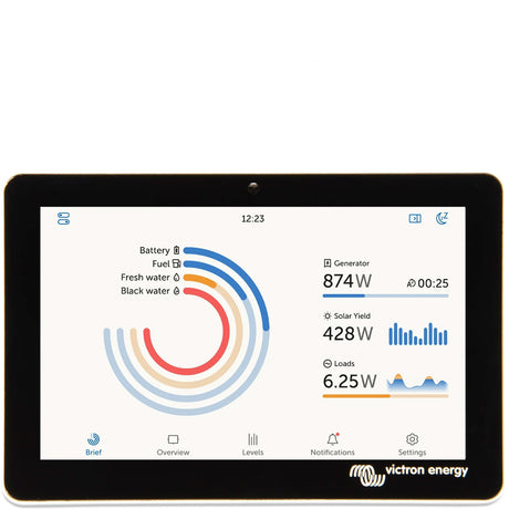 Victron GX Touch solar system monitoring system