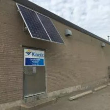 Kinetic KWN60P-G Solar Panel Awning on a wall