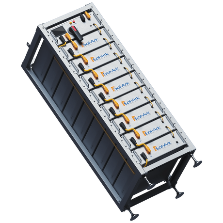 Sol-Ark L3 40kWh LiFePo4 lithium battery backup racking