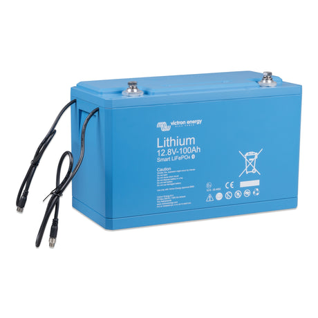 Victron Energy BAT512110610 lithium Smart LiFePO4 12V 100Ah Smart battery - top right