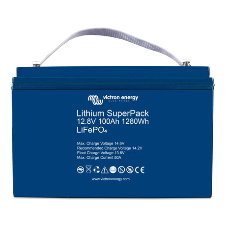 Victron Energy BAT512110710 SuperPack ithium LiFePO4 12V 100Ah Smart battery - front