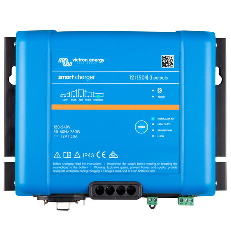PSC125053095 Victron Smart IP43 Charger 12/50(3) 120-240V (top)
