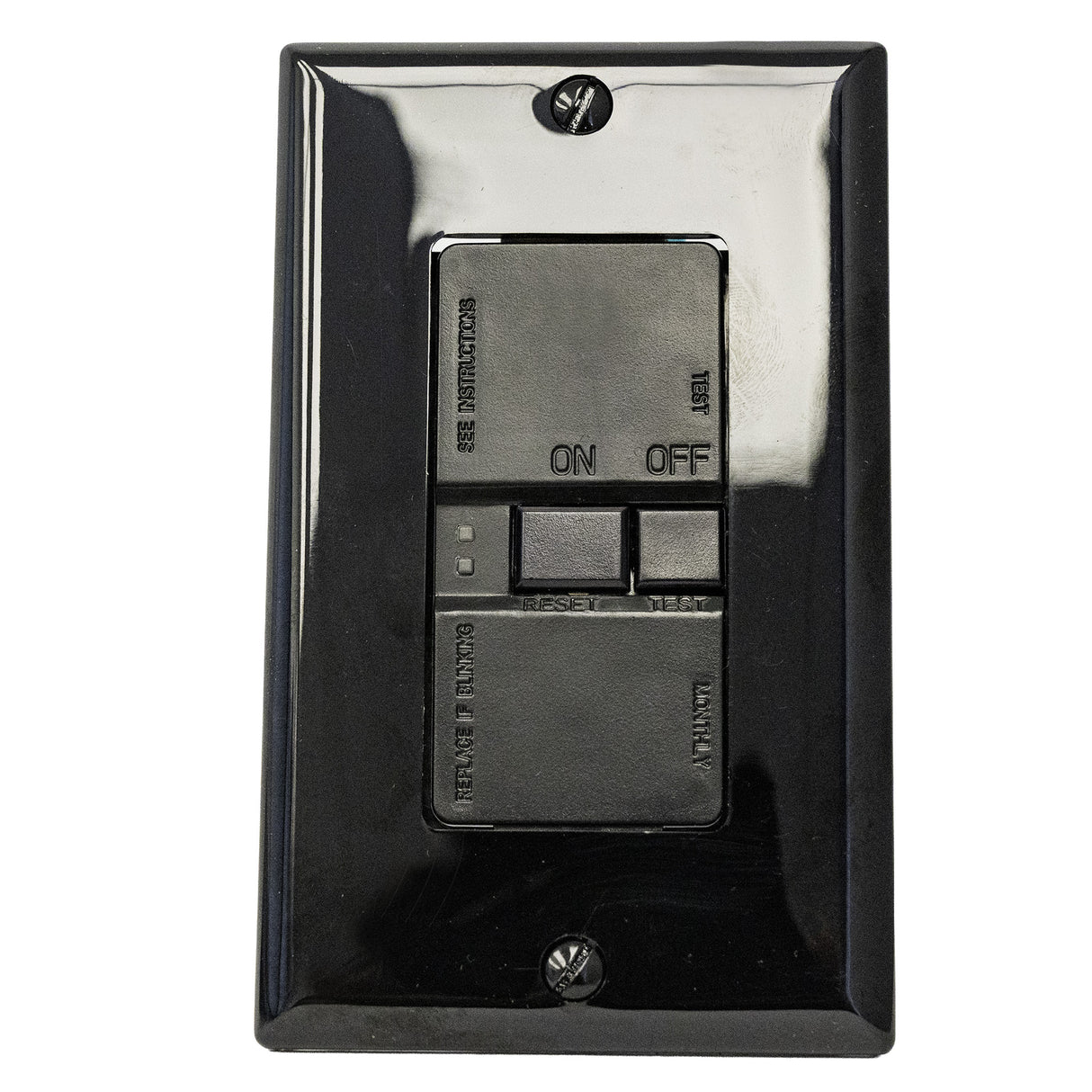 Eaton Blankface GFCI, Self-test, #14 - 10 AWG, 20A-125V AC | SGFD20BK