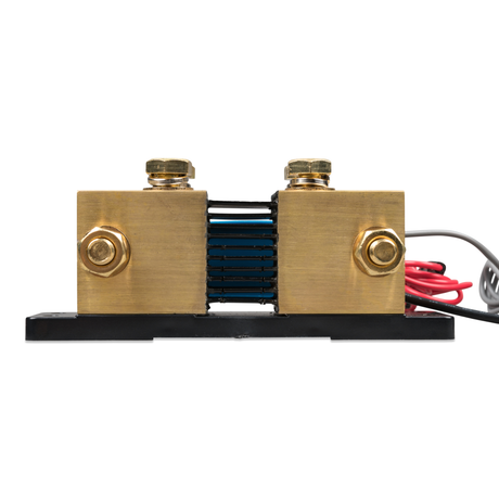 SmartShunt 2000A-50mV IP65 back view showing the mounting surface and the ruggedized waterproof housing for high-current DC monitoring.