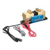 SmartShunt 2000A-50mV IP65 right side view showing the solid brass connection bars and the secure entry points for the battery monitoring communication cables.