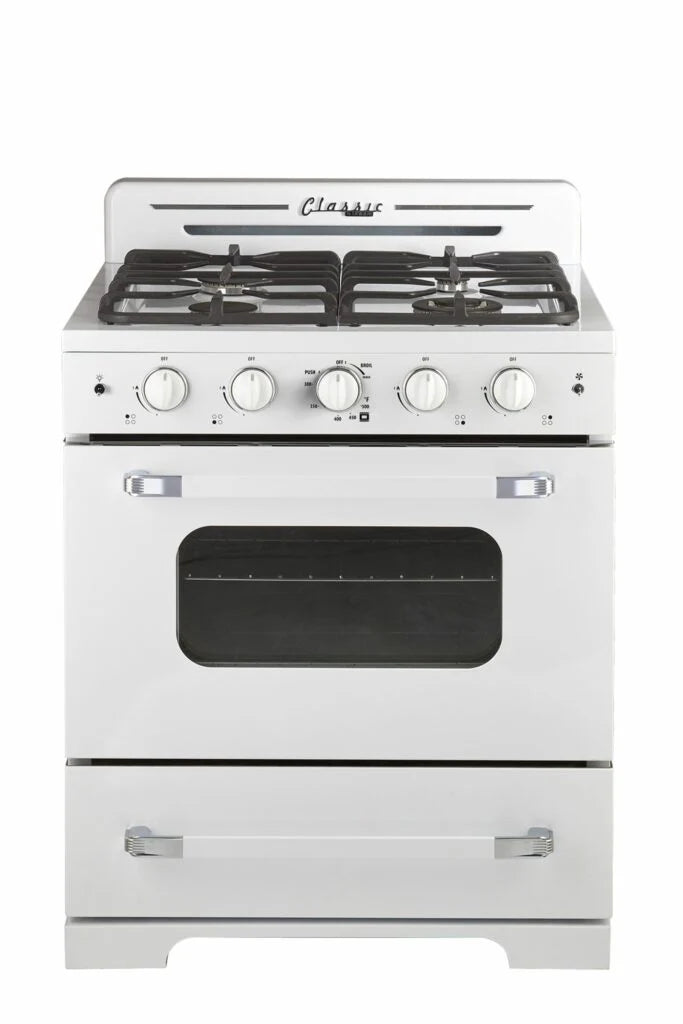 Unique propane gas range