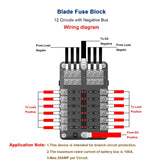 12-way fuse holder for ATO fuse