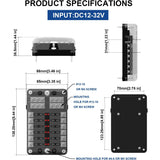 12 way fuse holder - Product specifications