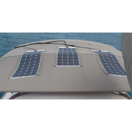 Sunpower - SPR-E-Flex-100 – 100W Semi Flexible Solar Panel on a sail boat