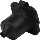 Nema 5-15P 15-Amp 125V Flanged Power Inlet with Waterproof Cover, 2 Pole, 3-Wire