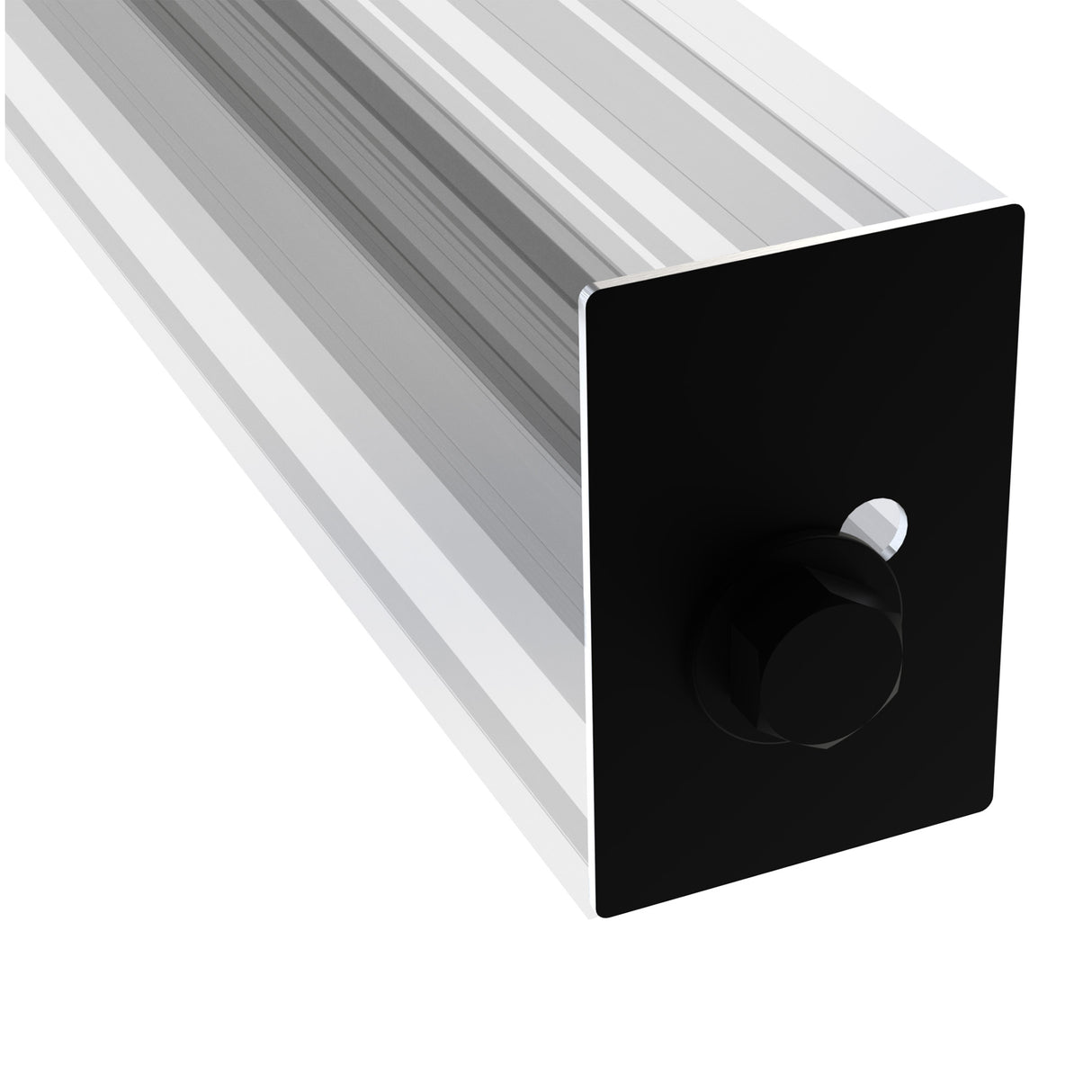 Kinetic KRP-B Black End Cover Plate for Solar Panel Mounting Rail