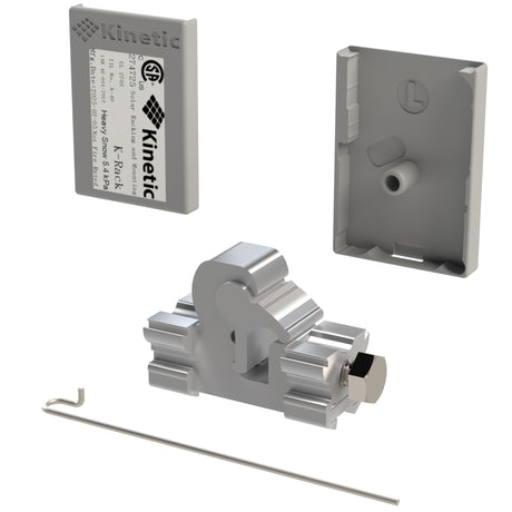 Kinetic KECH8-MM Mill Finished Hidden End Clamp for solar panel