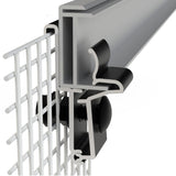 Kinetic Solar KGRGC Rodent Guard Clamp 3D view with mesh - left