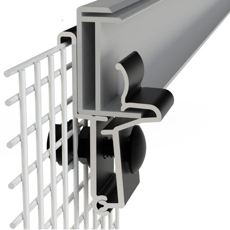 Kinetic Solar KGRGC Rodent Guard Clamp 3D view with mesh - left