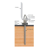 Kinetic KHHB-4 Hanger bolt to fix solar panel on roof - schema