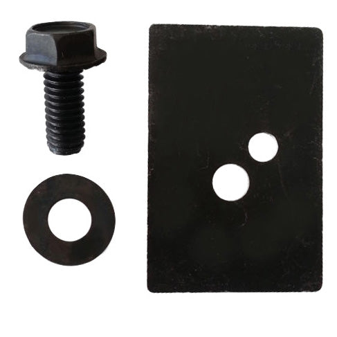 Kinetic KRCP Black End Cover Plate for solar panel mounting rails