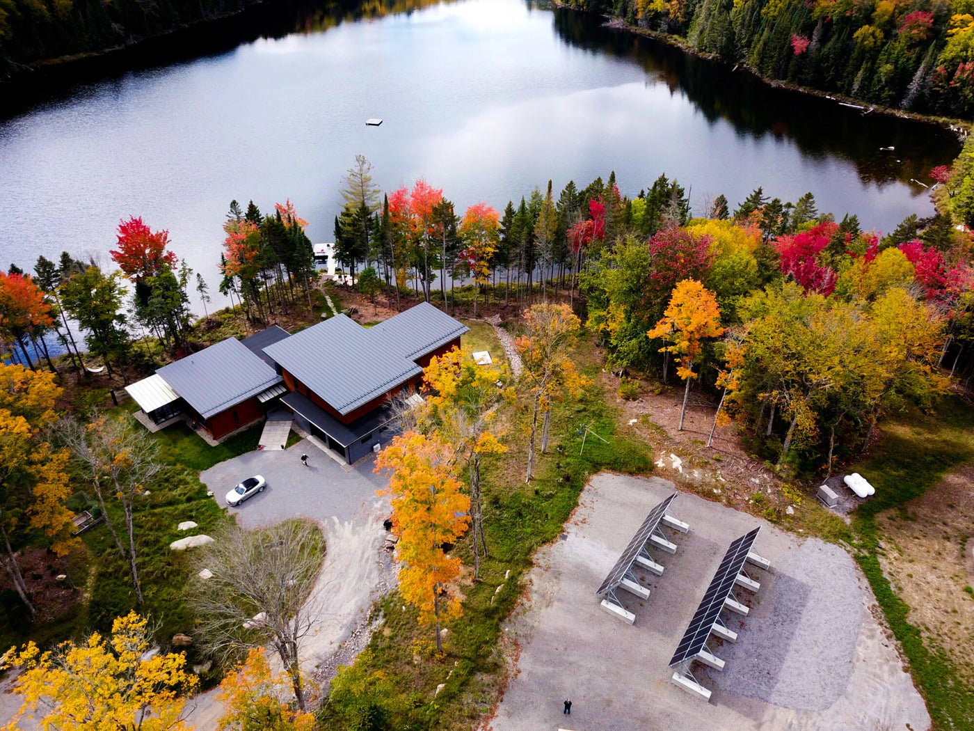 Solar Panels Array for an off-grid cottage