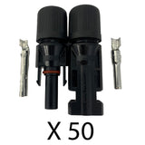 MC4 Compatible Connector Box - 50x Male + 50x Female