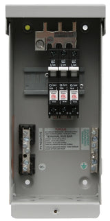 Midnite Solar MNPV3 combiner box - inside view with breakers