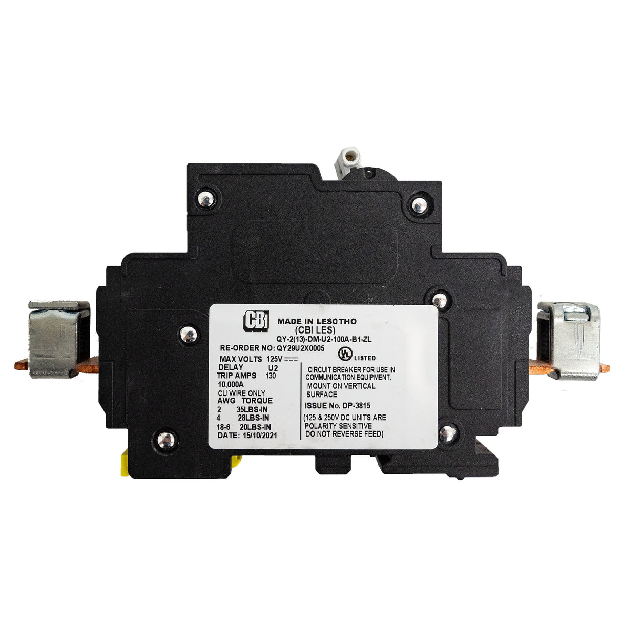 Midnite Solar MNEPV100 150V 100A DC breaker - left side