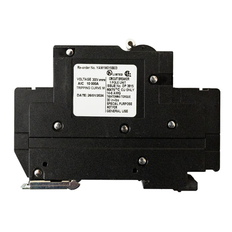 Midnite Solar MNEPV15-300 15A 300V breaker - left