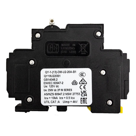 Midnite Solar MNEPV20 150V 20A DC breaker - right