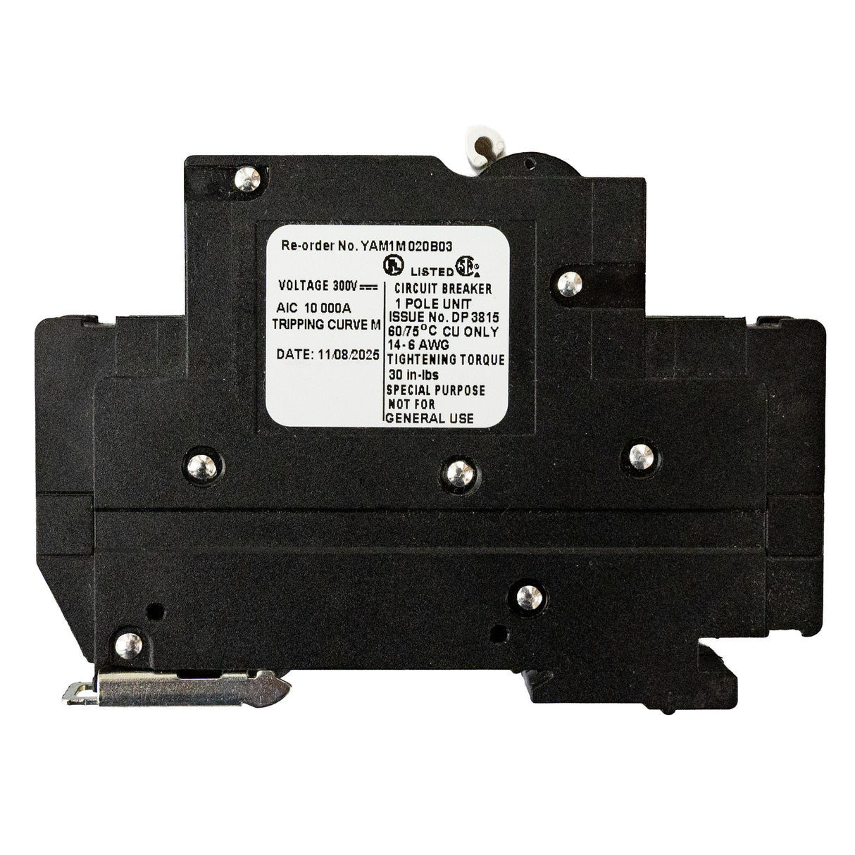 Midnite Solar MNEPV20-300 20A 300V breaker - left